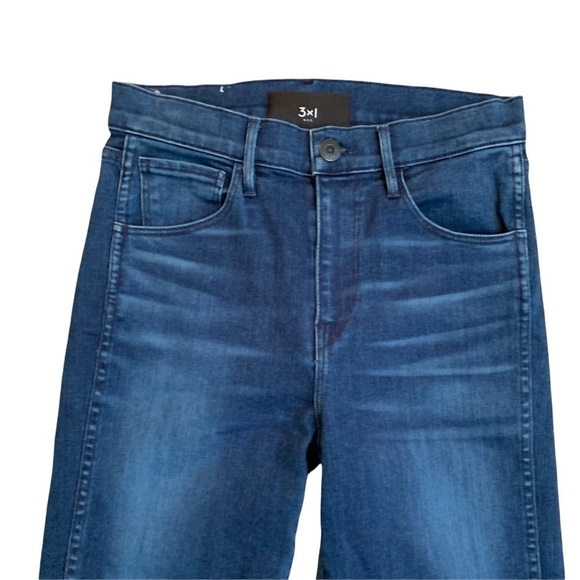 3x1 NYC High Rise Straight Crop Dark Wash Eleta Jeans, Size 2/26 - Picture 3 of 9